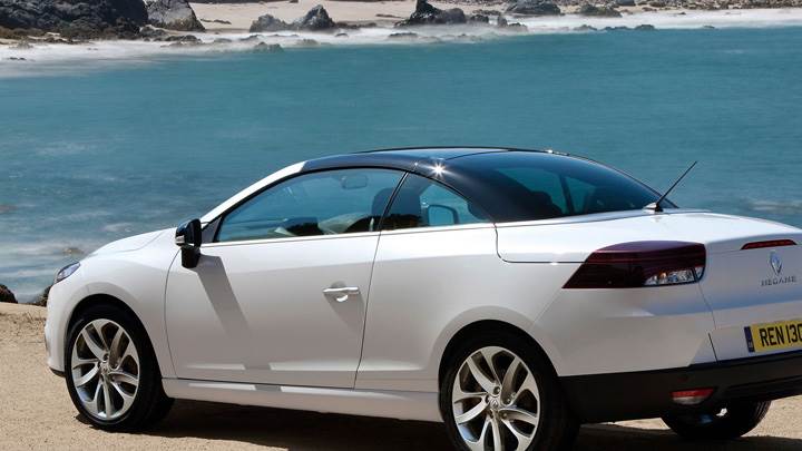 2011 Renault Megane Coupe In White Near Sea Side